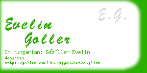 evelin goller business card